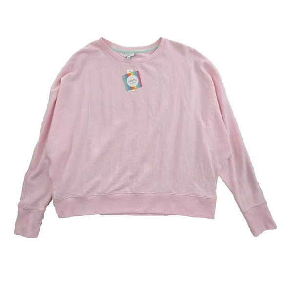 crown & ivy Sweaters - Cabana by Crown & Ivy Dolman Sleeve Sweatshirt Women's XL Light Pink NEW Crew